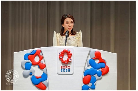 DEPARTMENT of Tourism Secretary Christina Garcia Frasco delivered a speech at the Expo Osaka 2025 on 7 June 2025.
