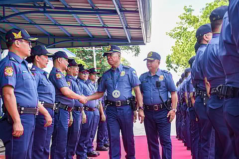 PHILIPPINE National Police chief General Nicolas Torre III leads a command conference with regional directors and key officers of PROs 6, 7, and the newly created Negros Island Region at Caseñas Hall, Camp Gen. Martin Teofilo B. Delgado, Fort San Pedro, Iloilo City — a strategic move in advancing the PNP’s proactive policing agenda in the Visayas.