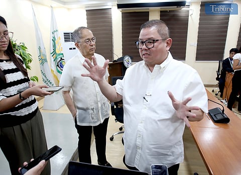 AGRICULTURE Secretary Francisco Tiu Laurel Jr. and Labor Secretary Bienvenido Laguesma speak during the ceremonial signing of a memorandum of agreement between the Department of Agriculture and the Department of Labor and Employment at the Kadiwa ng Pangulo sa Dairy Box on 16 June 2025. The deal expands the P20 rice program of President Ferdinand Marcos Jr., aiming to ease the financial burden of low-income workers while boosting demand for locally produced rice. | Photo by Analy Labor