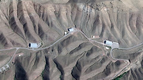 This handout satellite image taken on June 3, 2025 and released by Planet Labs on June 17 shows the Tabriz north missile base checkout buildings in Tabriz before they were hit by Israeli airstrikes. Israel and Iran traded deadly fire for a fourth day on June 16 in their most intense confrontation in history, fuelling fears of a drawn-out conflict that could engulf the Middle East.