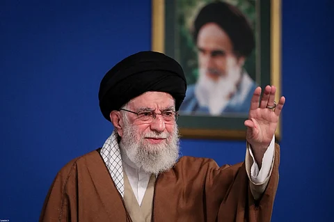 (FILES) A handout picture provided by the Iranian supreme leader Ayatollah Ali Khamenei’s office on March 21, 2025, shows him addressing the crowd during his annual Nowruz speech, in Tehran. Israeli Prime Minister Benjamin Netanyahu told ABC News in an interview on June 16 that assassinating Iran's supreme leader would "end the conflict" between the two arch-foes. His comments were made when asked about reports that US President Donald Trump vetoed an Israeli plan to kill Khamenei out of concern it would intensify the Iran-Israel showdown.