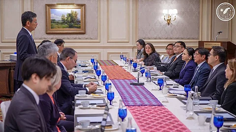 DURING his working visit to Japan, President Ferdinand R. Marcos Jr. met with Tsuneishi Holdings Corporation executives to reaffirm the strategic partnership between the Philippines and Japan in sustainable shipbuilding and industrial development.