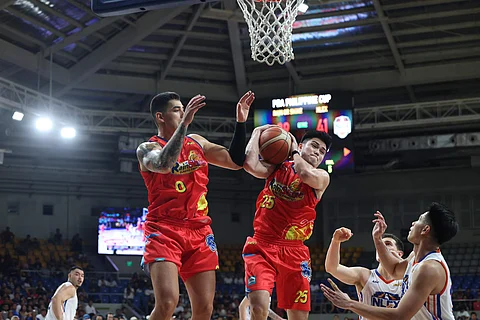 Leonard Santillan displays his scoring prowess in carrying Rain or Shine to the semifinals in a 103-92 win over NLEX in the do-or-die PBA Philippine Cup quarterfinals.