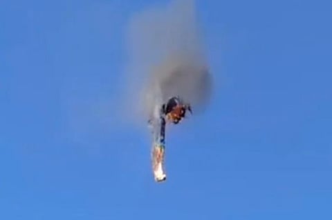 Hot-air balloon catches fire, 8 die