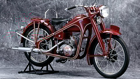 HONDA’s first production motorcycle, the 1949 Dream D-Type, marked the beginning of a journey that would eventually reach 500 million units.