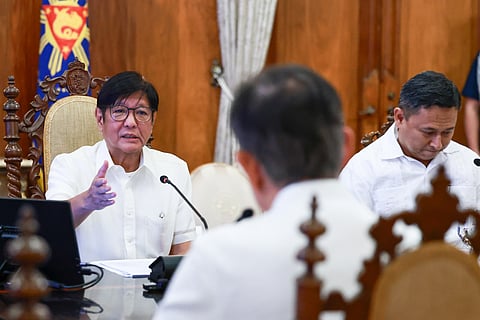 President Ferdinand R. Marcos Jr. presides over the second meeting with the Private Sector Advisory Council's (PSAC) Education and Jobs sector group at Malacañan Palace in Manila on Wednesday, June 25, 2025.