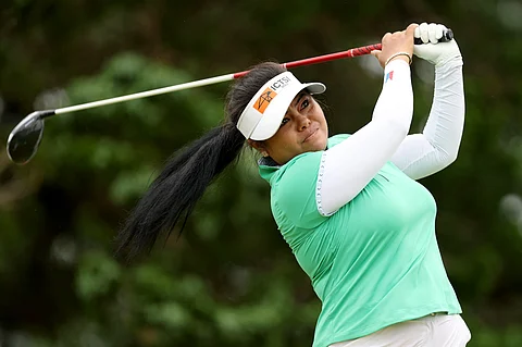 DOTTIE Ardina teams up with India’s Aditi Ashok to keep themselves in contention in the Dow Championship in Midland, Michigan.