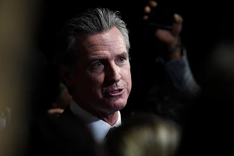 CALIFORNIA Governor Gavin Newsom speaks to the press ahead of the presidential debate between US Vice President and Democratic presidential candidate Kamala Harris and former US President and Republican presidential candidate Donald Trump at the National Constitution Center in Philadelphia, Pennsylvania, on September 10, 2024.
Newsom filed a lawsuit on June 27, 2025 against broadcaster Fox News, claiming defamation after alleged purposeful misrepresentation of details of a phone call with US President Donald Trump earlier this month. The suit seeks $787 million in damages and was filed in a Delaware court, where Fox News is registered as a corporation. Trump and Newsom spoke on the phone in the early hours of June 7 Washington time, but the pair did not address protests against Immigration and Customs Enforcement (ICE) raids occurring throughout Los Angeles, according to the lawsuit.