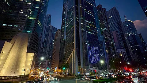 Ayala Avenue, in the core of the Philippines' financial capital, Makati houses corporate headquarters, banks, and the Philippine Stock Exchange, which mirrors the country's economic growth which is again seen to grow the second fastest in Asia, next to India's 6.8 percent, but ahead of Indonesia and Malaysia at 5.2 percent, next year, according to analysis by the Institute of International Finance.