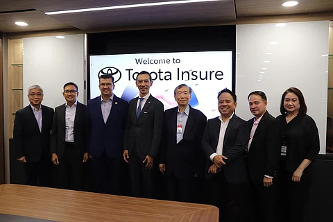 SHOWN are (from left): IN PHOTO (L to R): TMP Executive Vice President of Marketing Division Jing Atienza, MAAGAP Insurance Business Development Manager Del Dimaunahan, MAAGAP Insurance President Martin Dela Rosa, TMP President Masando Hashimoto, TMP Vice Chairman Dr. David Go, TMP First Vice President of Value Chain Operations Michael Masamayor, MAAGAP Insurance Marketing Manager – Car dealer Group Edward Austria, and MAAGAP Insurance Assistant Vice President for Motor Pinky Samson.