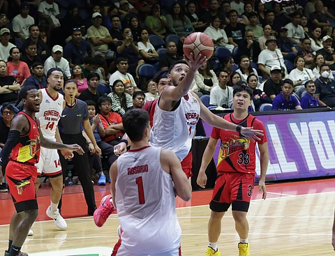 RJ Abarrientos delivers the goods as Barangay Ginebra gains a 2-1 series lead over San Miguel Beer with a 100-90 win in Game 3 of the PBA Philippine Cup.