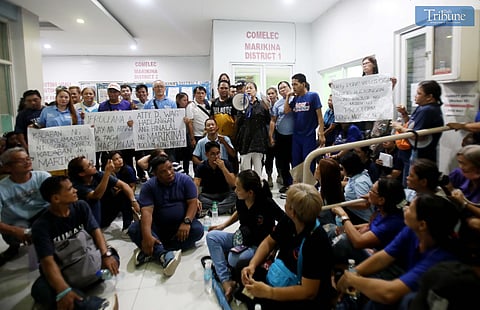 HUNDREDS of supporters of newly elected Marikina 1st District Representative Marcy Teodoro gathered outside the Marikina Comelec office on Tuesday, awaiting his official proclamation following the final and executory order from the Comelec en banc