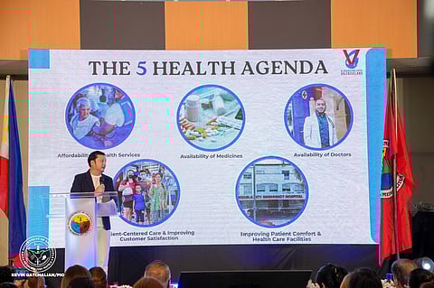 VALENZUELA City Mayor Weslie Gatchalian showcased his health priorities during his first State of the Health Address