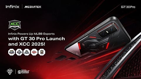 INFINIX GT 30 Pro, the all-new official tournament phone of premier MLBB pro tournaments, displayed during the MPL Malaysia Season 15 Playoffs, Photo from MPL Malaysia