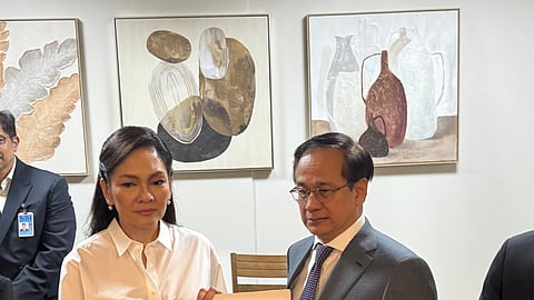 Senator Hontiveros files complaint before NBI. Courtesy of NBI