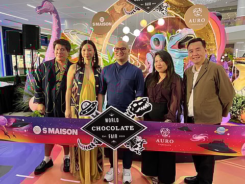 (From left) Chocolate co-founders Mark Ocampo and Kelly Go, chef Nouel Catis, SM Mall of Asia SAVP for Marketing Krisel Ramilo and SM MOA SAVP for Operations Perkin So.