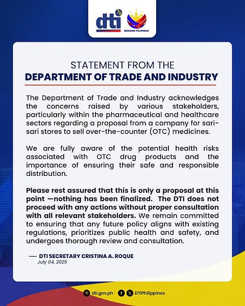 KALMA! The DTI says their earlier pronouncement is a mere proposal and nothing is final yet.