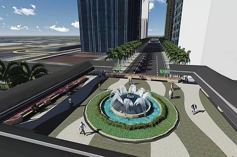 ORTIGAS CBD elevated plaza.