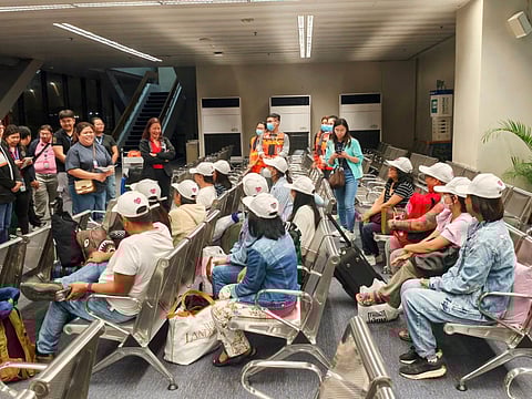 THIRTEEN overseas Filipino workers arrived Friday evening, completing the 38th batch of repatriates, which included a total of 21 Filipino workers.