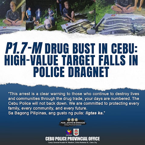 Cebu police, PDEA arrest ex-convict in P1.7M drug bust