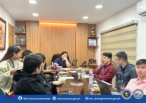 MANAGEMENT at the Port of Limay evaluate midyear accomplishments.