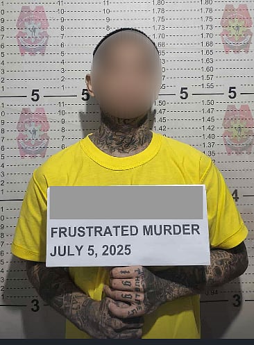 ALIAS 'Nicanor' who was arrested on 5 July in Pasay City for allegedly shooting his stepfather. He faces a charge of frustrated murder and is currently in police custody.