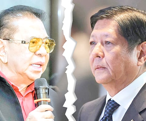 Power moves An influential figure in Philippine politics, former Ilocos Sur governor Chavit Singson (left) joins others expressing disappointment over unmet expectations from President Ferdinand Marcos Jr.