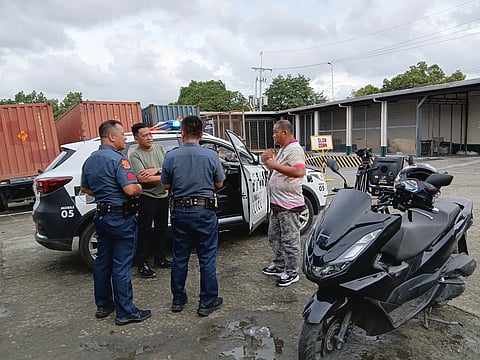 Police officers respond to the firearms and ammunitions factory in Marikina City following the explosion that saw two people dead on Monday.