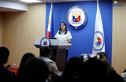 FORMER Department of Trade and Industry (DTI) Undersecretary Ruth Castelo speaks before the media as the newly appointed Office of the Vice President Spokesperson on Wednesday, July 9, 2025 during a press briefing held in OVP Central Office in Mandaluyong City. Castelo is officially introduced as the new spokesperson of Vice President Sara Duterte, replacing Reynold Munsayac. Her appointment comes amid ongoing public interest in the Vice President’s key programs and policy directions.