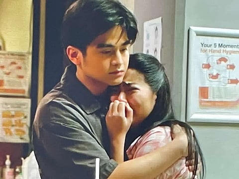 Will Ashley in an emotional scene from Bar Boys 2