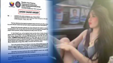 THE LTO ordered Cherry White to surrender her license after her viral video showed unsafe driving posture on the road.