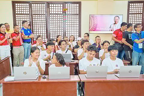 ALS students are not required to be in the community learning center like this newly built one in Agusan del Norte.