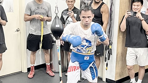 MANNY Pacquiao electrifies the Wild Card Boxing Club with his energetic training sessions.