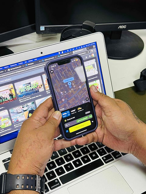 inDrive app in mobile phone