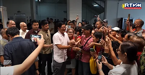 PRESIDENT Ferdinand Marcos Jr. meets Senior Citizens and Persons with Disability (PWD) at the Metro Rail Transit (MRT) Line 3, on Wednesday, 16 July 2025 as he rolls out the 50 percent discount for train fare.