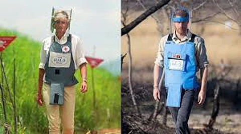 Prince Harry walks Angola minefield to honor mother