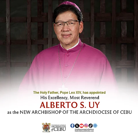 Most Reverend Alberto “Abet” S. Uy (Photo courtesy of The Roman Catholic Archdiocese of Cebu)