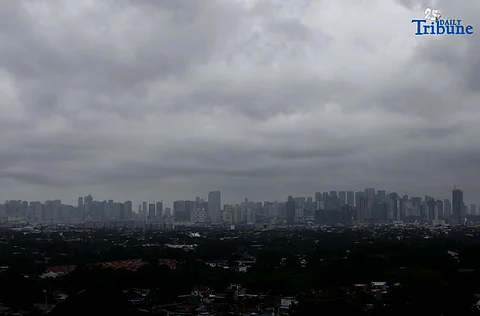 (July, 18 2025) Dark clouds over metro Manila was seen from Antipolo over view on Friday July 18 2025, a Tropical cyclone wind signal No. 1 was raised in more than 40 areas across Luzon as Tropical Depression Crising maintained its strength while moving toward Northern Luzon, the Philippine Atmospheric, Geophysical and Astronomical Services Administration (Pagasa) said. Photo/Analy Labor