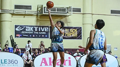 PRINCESS Manzanares connects on a layup to lift New Zealand Blufire-Batangas to a 99-45 victory over RK-Hoops Quezon City in the 2025 WMPBL regular season on Sunday.