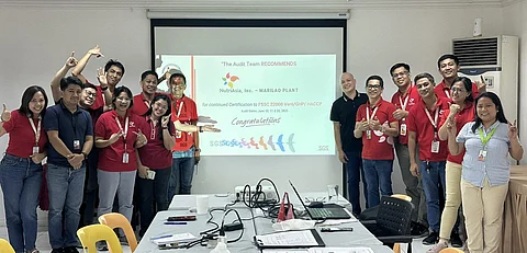 MARILAO Team caps the certification audit with the mandatory picture taking together with SGS facilitators.