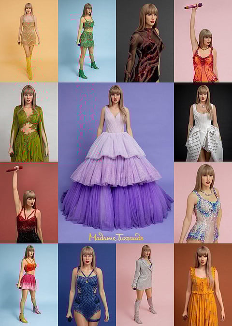 13 Taylor Swift detailed wax figures