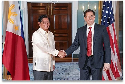 Philippine President Ferdinand Marcos Jr. and U.S. Secretary of State Marco Rubio meet in Washington, D.C., on July 21.