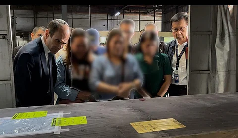 DEPARTMENT of Migrant Workers Secretary Hans Cacdac and Israel Ambassador Ilan Fluss during the repatriation of the remains of overseas Filipino worker Leah Mosquera in the Philippines.