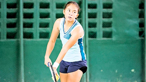 STEFI Marithe Aludo displays her prowess, booking a 6-3, 6-1 win over Ashlee Lessue of Australia to reach the quarterfinals of the J60 PHINMA International Junior Tennis Championships Week 2 at the Manila Polo Club shell court on Thursday.