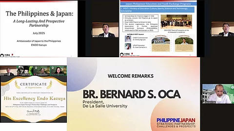AMBASSADOR ENDO Kazuya delivers an online lecture to DLSU Manila students on 23 July 2025, marking the 69th Japan-Philippines Friendship Day and highlighting the two nations’ enduring strategic partnership.