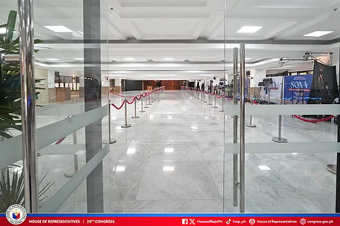 The House of Representatives is all set for the opening of the First Regular Session of the 20th Congress and the joint session of Congress for the fourth SONA of President Ferdinand R. Marcos Jr. — no red carpet.