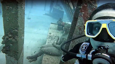 The Museum of Underwater Art gets around 5,000 visitors a year.