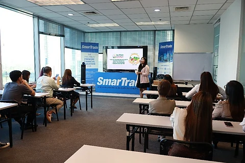 LICENSED nutritionist-dietitian Macy Lopez discusses healthy eating habits to SmarTrade employees during the Nutrition Month 2025 wellness talk held at the company’s office in Makati.