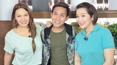KC Concepcion, Gideon Hermosa and Kris Aquino.