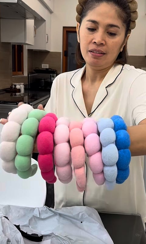 Grace Tanfelix and her growing collection of Bubble Headbands